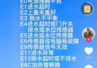 探讨传统洗衣机故障代码及解决方法（洗衣机故障代码的意义与应对措施）