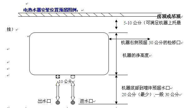 热水器安装排空方法（详解热水器安装步骤及注意事项）  第2张