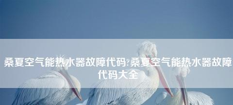 夏普热水器E5故障代码维修指南（解决E5故障代码的关键方法和步骤）  第3张